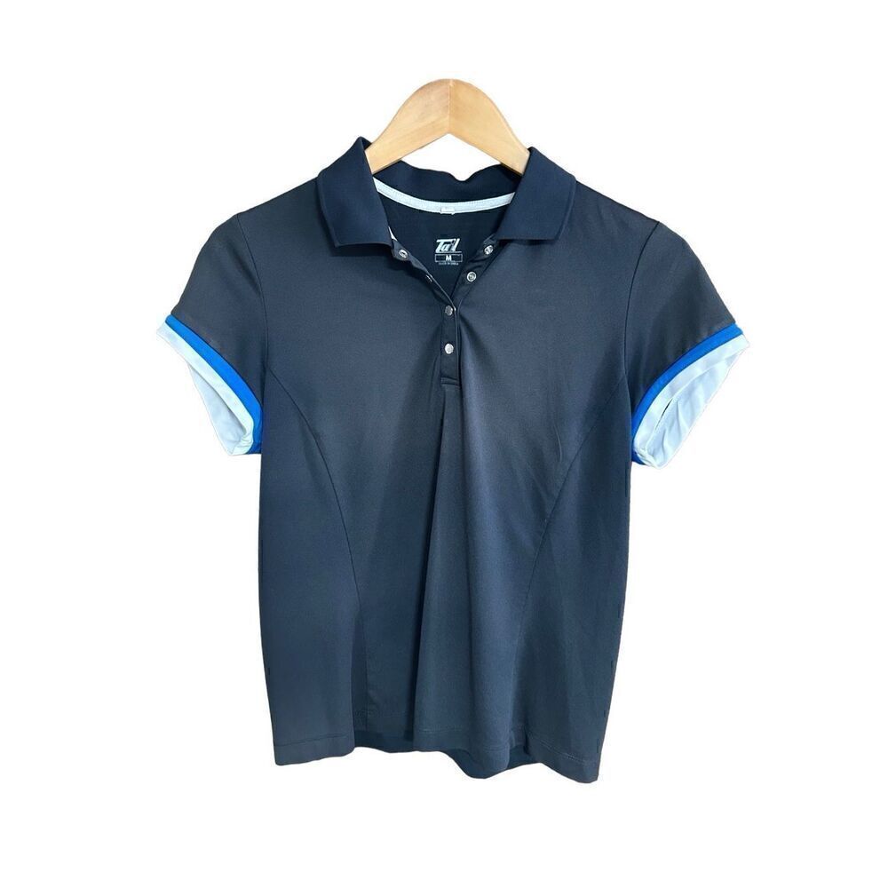 Tail Medium (M) Ladies Golf Polo Navy and Blue